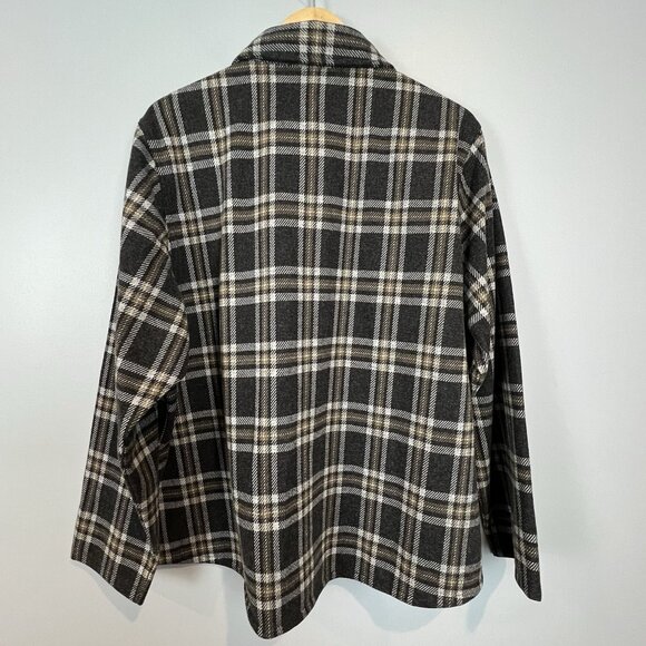 Tommy Hilfiger Women's Plaid Shacket Size 2X Flannel Long Sleeve Lined NWT - Picture 7 of 13
